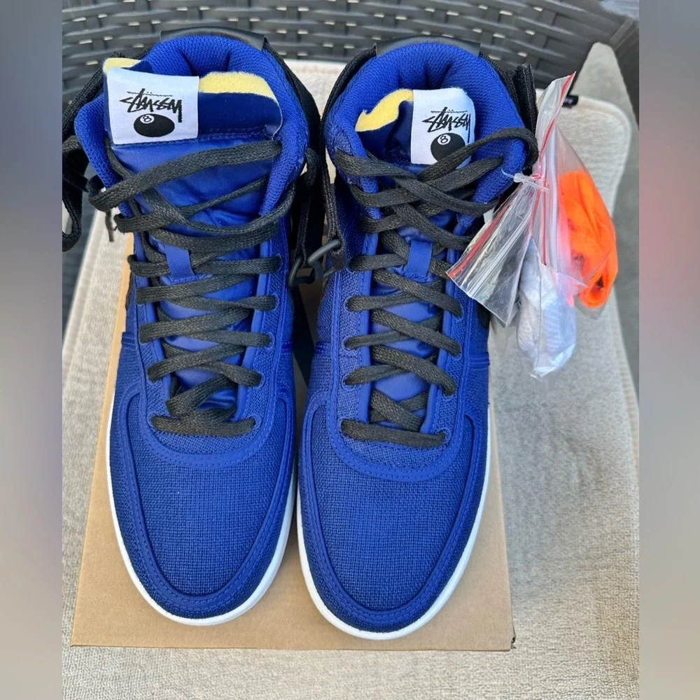 NEW Nike Vandal High SP "Stussy Deep Royal Blue" sneakers - Picture 1 of 12